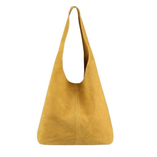 BOLSO SACO ANTE MOSTAZA