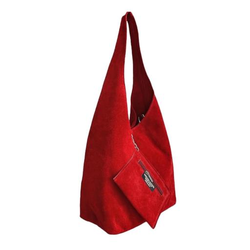 BOLSO SACO ANTE ROJO [1]