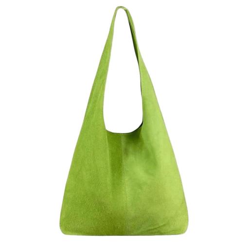 BOLSO SACO ANTE VERDE ACEITUNA