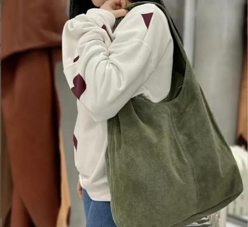 BOLSO SACO ANTE VERDE MILITAR [0]