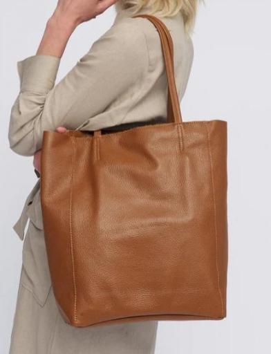 BOLSO SHOPPER PIEL CAMEL [2]