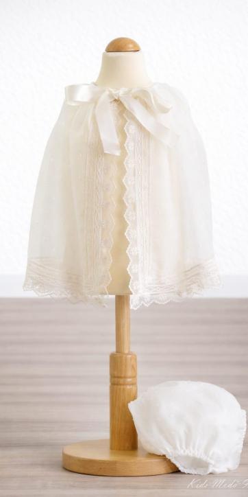 Pelele bautizo bebe plumeti de cristal beige Eva Martínez Artesanía familia 7 [1]