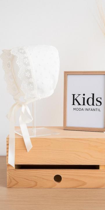 Capota Gasa Plumeti – Bautizo Bebé · Fabricación Española