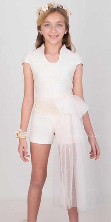Conjunto Comunión Niña Nekenia 2621004C3 con Pantalón Corto y Falda Desmontable – Kids Moda Infantil [0]