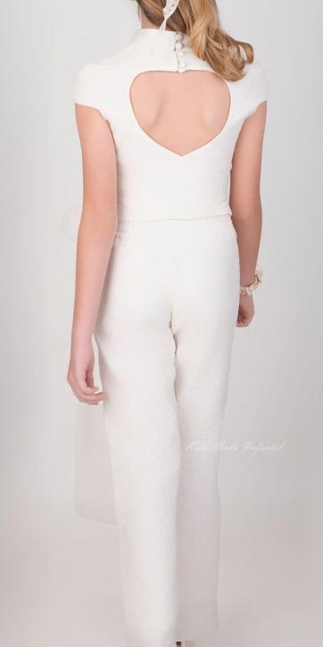 Conjunto Comunión Niña Nekenia 2621004L3 con Pantalón Largo y Falda Desmontable – Kids Moda Infantil [2]