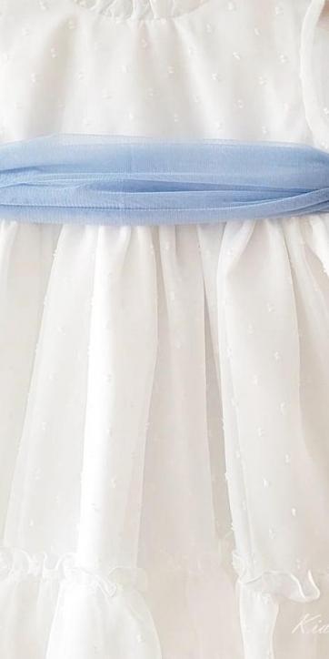 Lazada tul para vestidos niña ceremonia color azul celeste [0]