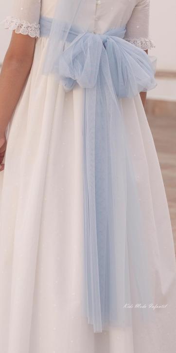 Lazada tul para vestidos de comunión azul personalizable a otros colores