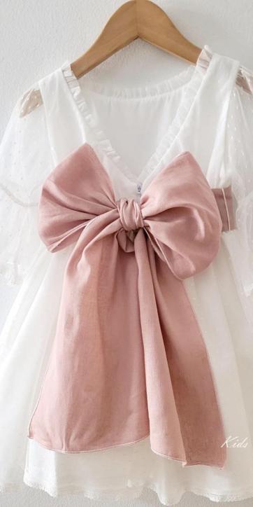 Vestido arras niña blanco tul con fajín lino rosa empolvado Coco Acqua Ceremonia 60444 [1]