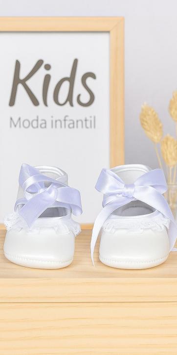Zapatitos Piel Blanco “Angelito” Bebé · Ref. 2593312 [0]
