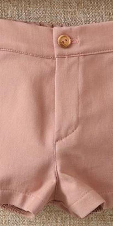Conjunto niño vestir camisa cuadros y short rosa empolvado de Basmartí [2]