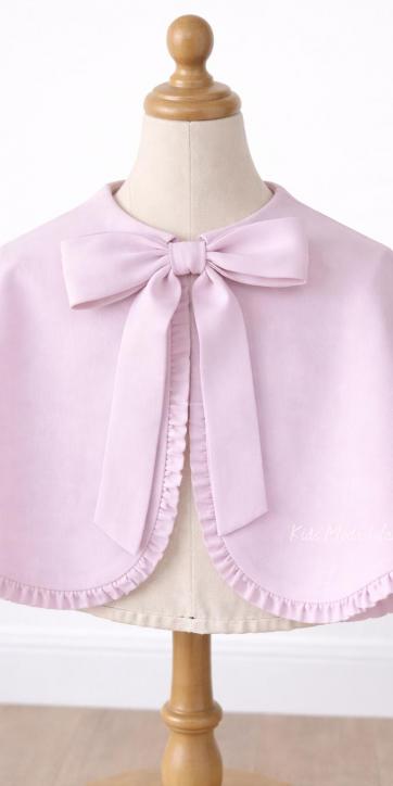 Capa de Arras y Ceremonia para Niña en Lino Lila Claro | Eva Martínez Artesanía | Personalizable en Colores [2]