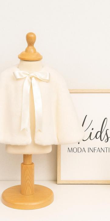 Capa de Bautizo “Copito de Nieve” – Ceremonia Bebé Niña