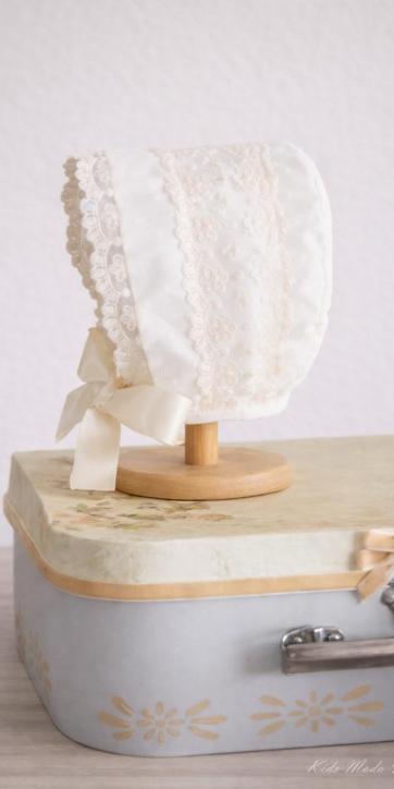 Pelele bautizo bebe tul beige Eva Martínez Artesanía familia 1 [2]