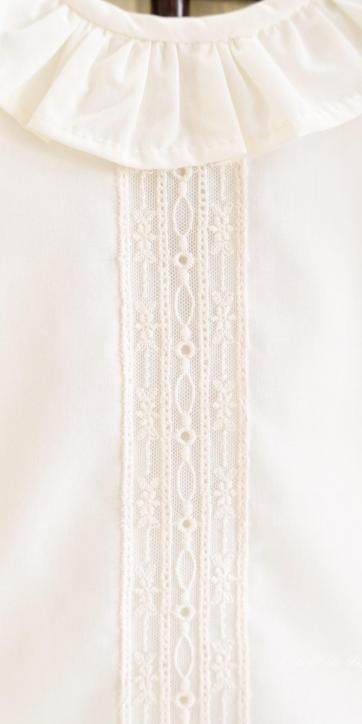 Conjunto bautizo bebe plumeti de cristal beige Eva Martínez Artesanía [1]