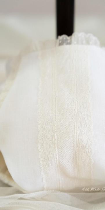 Conjunto bautizo bebe semihilo rustico beige Eva Martínez Artesanía [2]