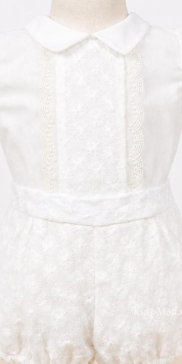 Conjunto de Bautizo Alba de Marfil para Bebé con Camisa y Pantalón | Ceremonia y Bautizo