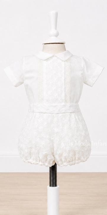 Conjunto de Bautizo Alba de Marfil para Bebé con Camisa y Pantalón | Ceremonia y Bautizo [1]