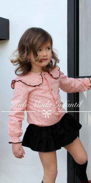 Conjunto niña camisa  y culetín de volante colección Clara de Marena Moda Infantil [2]