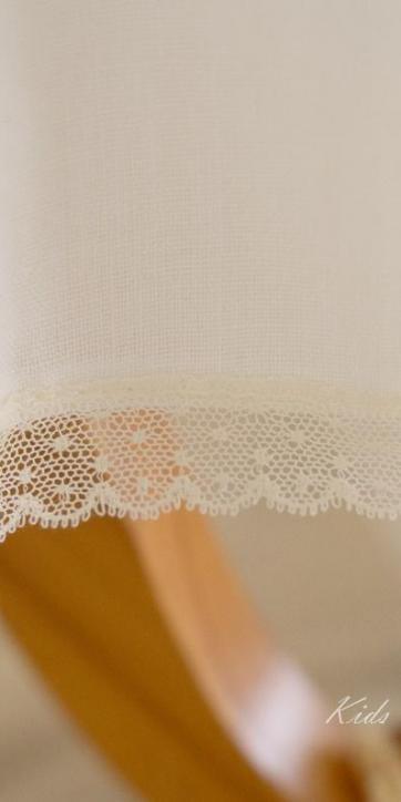 Faldón bautizo bebe Semihilo rustico beige con bordado Eva Martínez Artesanía [6]