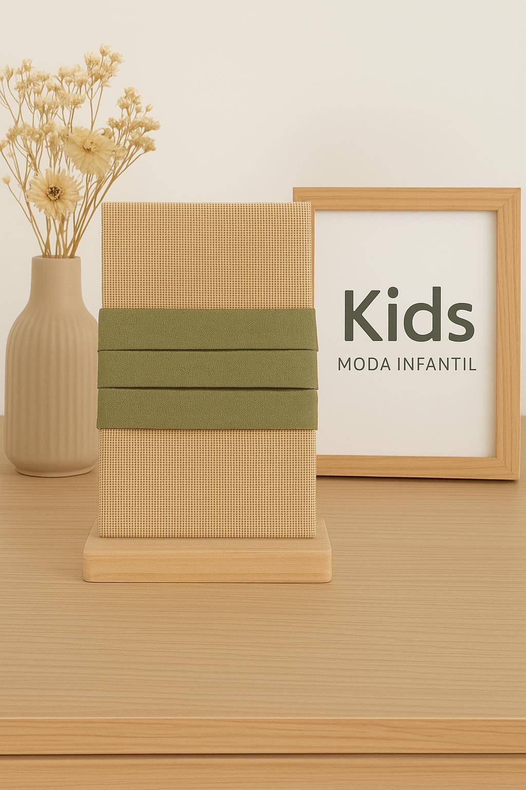 Fajín de Jaretas en Lino Verde Oliva para Niño – Ceremonia y Arras