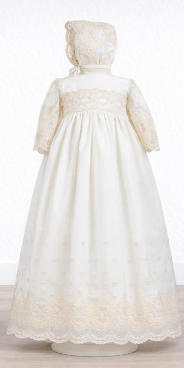 Faldón de Bautizo Bebé Alba Real con Capota | Kids Moda Infantil [3]