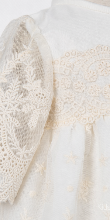 Faldón de Bautizo Bebé Alba Real con Capota | Kids Moda Infantil [1]