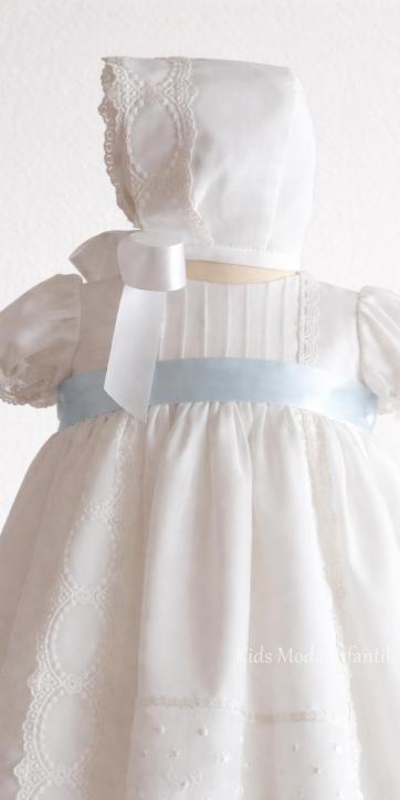 Faldón de Bautizo para Bebé en Gasa Blanca – Familia 6 | Eva Martínez Artesanía | Kids Moda Infantil [1]