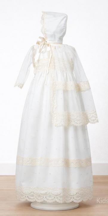 Faldón de Bautizo Bebé Luz de Gracia con Capota – Kids Moda Infantil