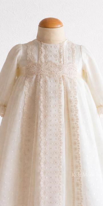 Faldon bautizo bebe tul beige Eva Martinez Artesania familia 1 [1]