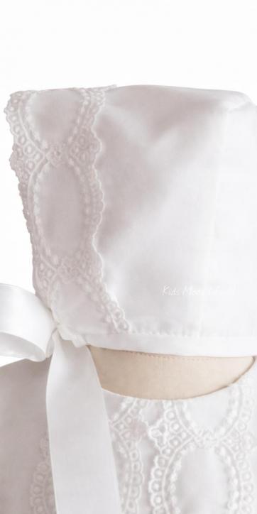 Jesusito de bautizo para niña en gasa blanca con cinta blanca y braguita | Eva Martínez Artesanía – Familia 6 [4]