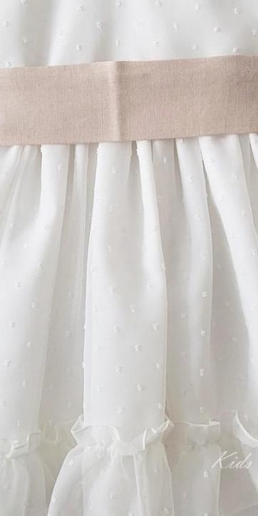Lazada lino vestidos ceremonia niña en diferentes tonalidades camel Eva Martinez Artesania [1]