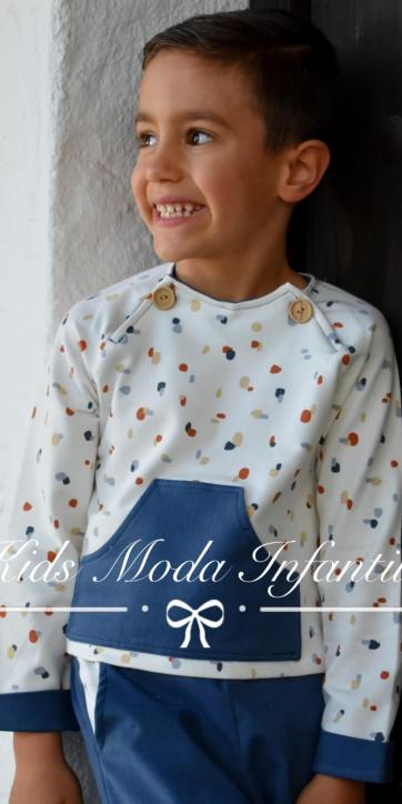 sudadera niño bolsillo canguro colección Frida de Marena Moda Infantil [1]