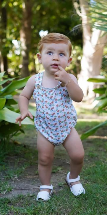 ranita bebe verano estampada dibujo geométrico de Marena Moda Infantil