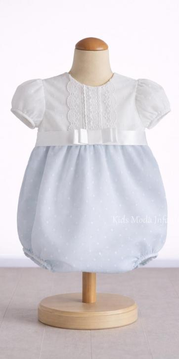 Pelele Bautizo Bebé Blanco y Celeste en Tul Bordado – Familia 2 [0]