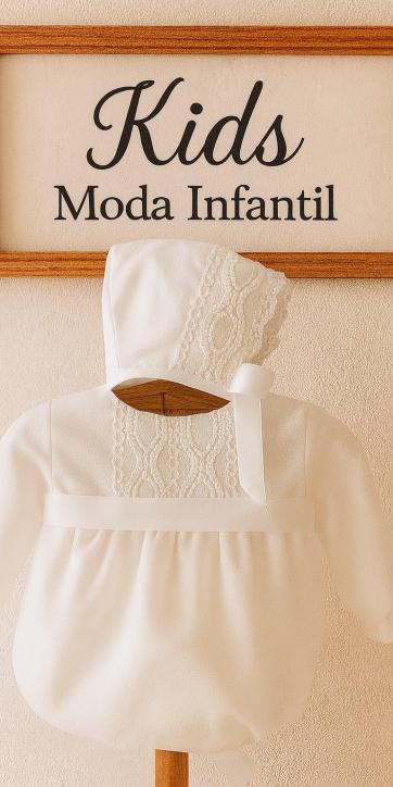 Pelele de Bautizo Blanco en Gasa con Cinta Blanca – Eva Martínez Artesanía familia 6 [1]