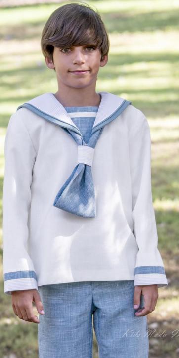 TRAJE DE COMUNION MARINERO NIÑO INDRA EVA MARTINEZ ARTESANIA [3]