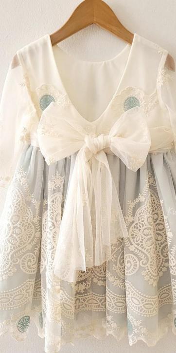Vestido Ceremonia Arras para Niña en Tul Bordado – Kids Moda Infantil [3]