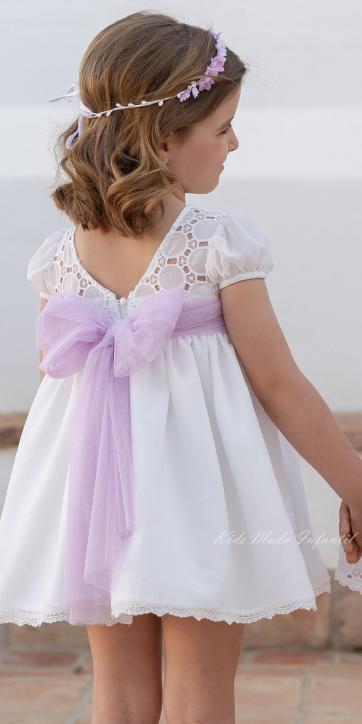 Corona Flores Lila Niña Ceremonia y Arras – Eva Martínez Artesanía 2026 [2]