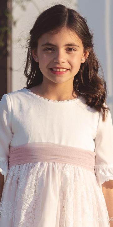 Vestido de Comunión Corto Lulú 2026 – Eva Martínez Artesanía [3]