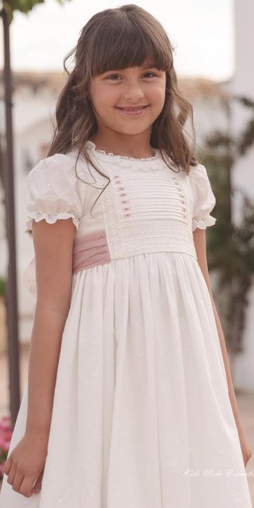 Vestido de Comunión “Lara” 2026 – Eva Martínez Artesanía [2]