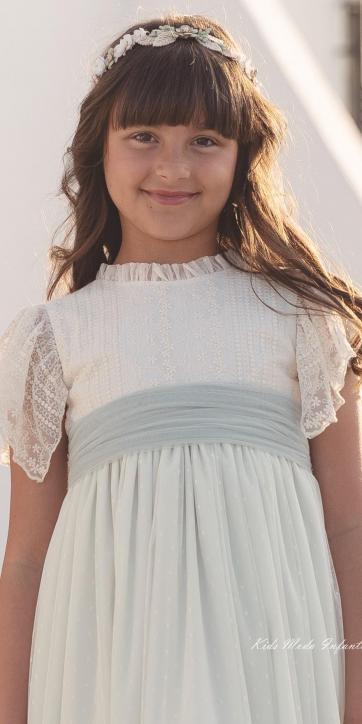 Vestido de Comunión Leandra 2026 – Eva Martínez Artesanía [1]