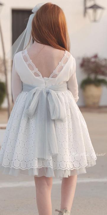 Vestido de Comunión Corto Lucelia 2026 · Eva Martínez Artesanía · Kids Moda Infantil [1]