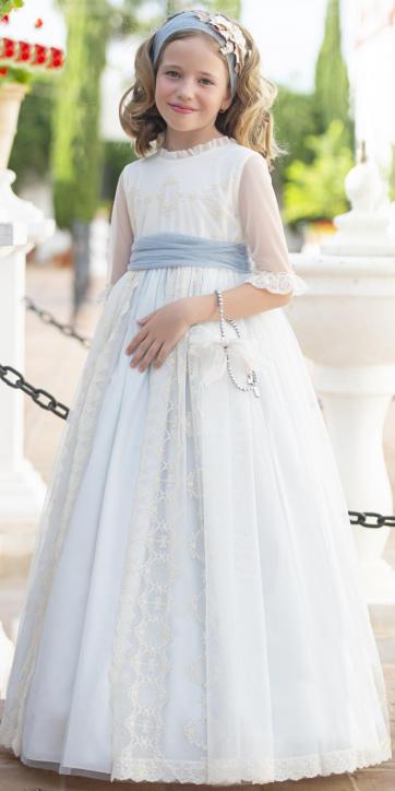 Vestido De Comunión niña DELIA Eva Martínez Artesanía [1]