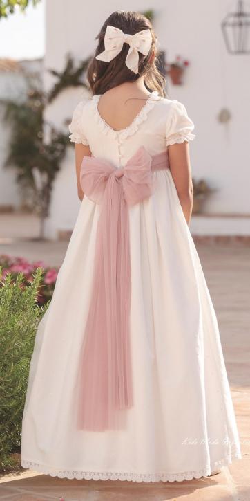 Vestido de Comunión “Lara” 2026 – Eva Martínez Artesanía [1]