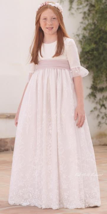Vestido de Comunión Leonella 2026 – Eva Martínez Artesanía [1]