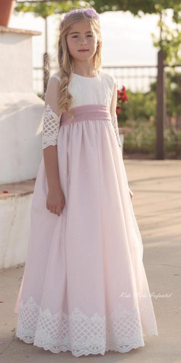 Vestido Comunión Niña LEONOR 2026 – Eva Martínez Artesanía [1]