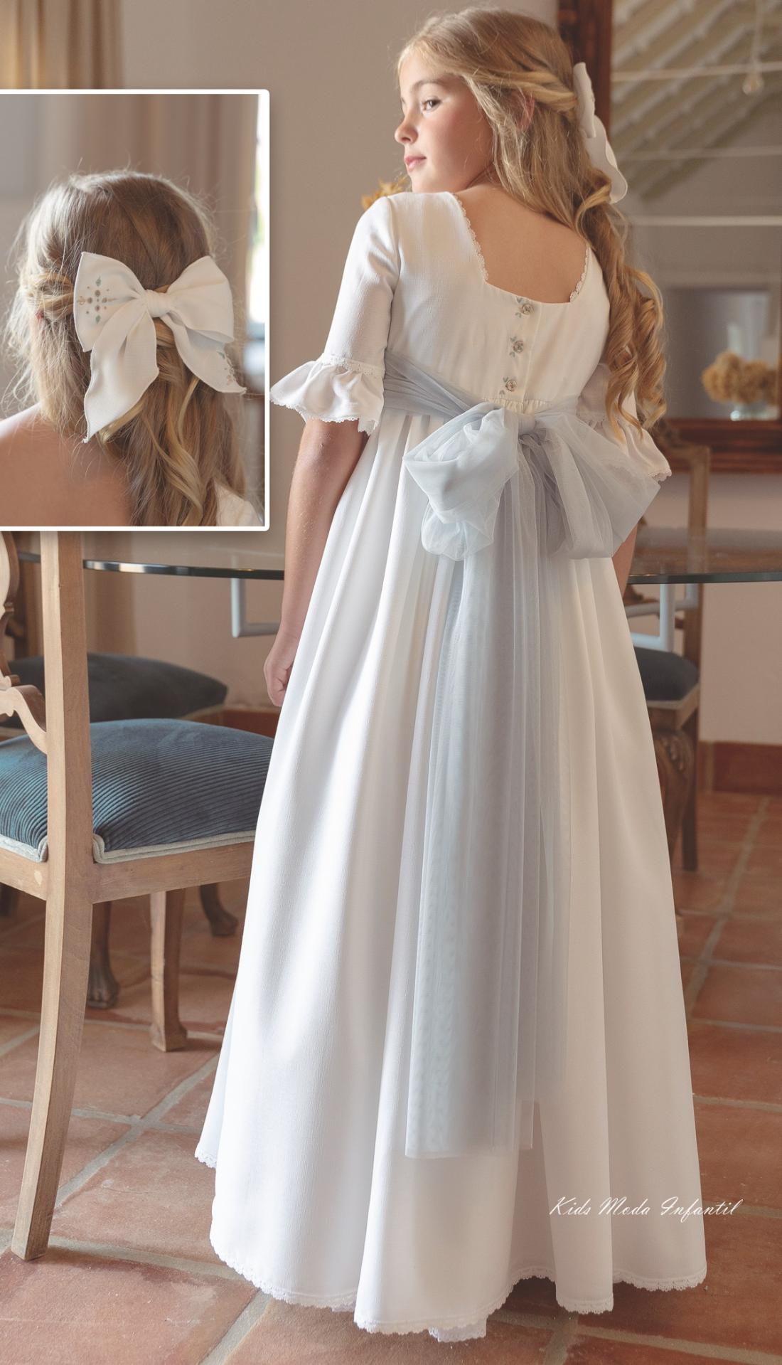 Vestido de Comunión LILIANA 2026 – Eva Martínez Artesanía