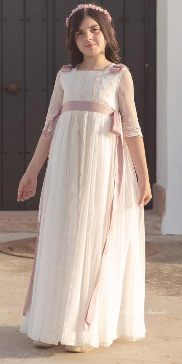 Vestido de Comunión Lina 2026 – Eva Martínez Artesanía [0]