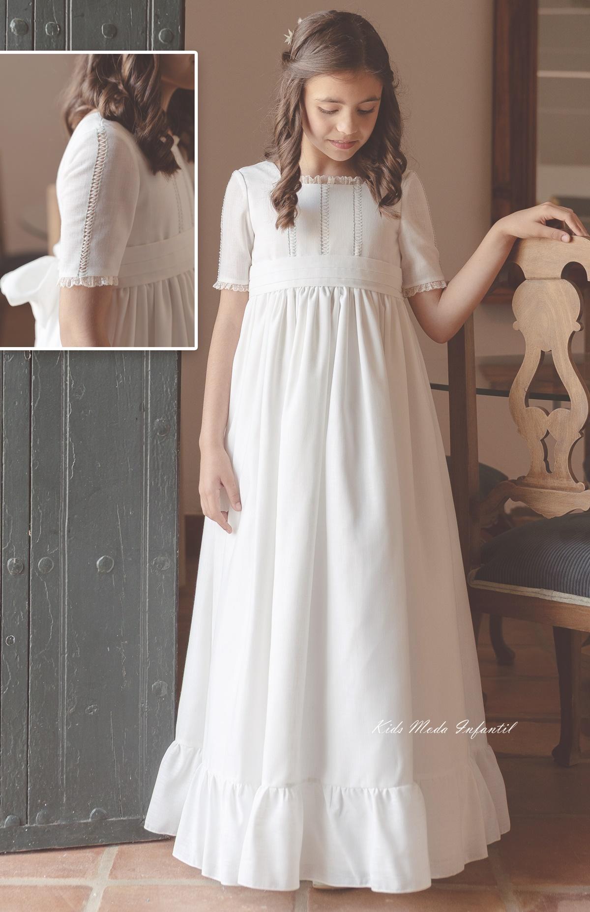 Vestido de Comunión Luisiana 2026 – Eva Martínez Artesanía