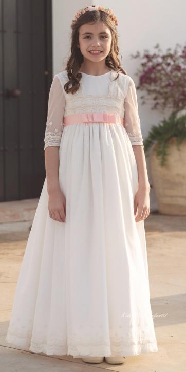 Vestido de Comunión LUZ 2026 – Eva Martínez Artesanía [1]